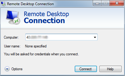 เปิดโปรแกรม Remote Desktop