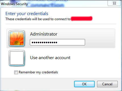 Username, Password เพื่อเข้าใช้งาน Windows Server